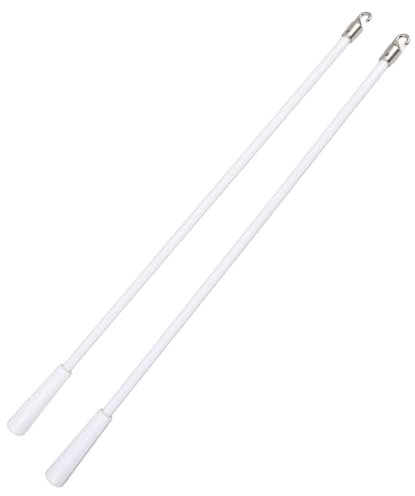 HOLIDYOYO 2 Piezas Varilla de persiana Veneciana Palo Ciego Largo Ventana Curtain Rod Curtain Pole Accesorios estores de Barra de persianas Verticales con Gancho Palo Ciego con Gancho