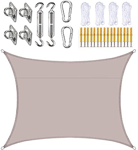 Oxford-Überdachung für den Außenbereich, rechteckig, wasserabweisend, für Terrasse, Garten, Hof, ideal für Schwimmbad, 21 Farboptionen, 3 m x 6 m