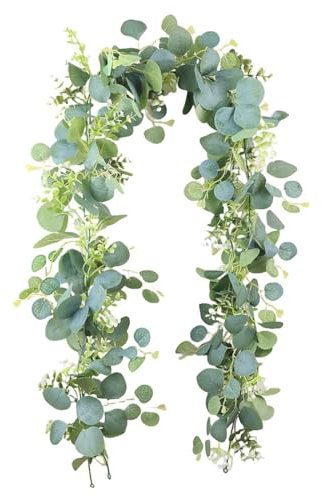 Eucalyptus Artificiel Guirlande Fleurs, Guirlandes Artificielles D'Eucalyptus, Vignes Feuilles d'eucalyptus Vignes Eucalyptus, pour ArrièRe Plan DéCoration de Mariage