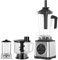 Mixeur Blender, 3 en 1 Mixeur Plongeant, Blender Smoothie, 2.5l+2l+0.8l, Ventouses AntidéRapantes, IdéAl Pour éCraser Des Fruits SurgeléS, Des GlaçOns, Des Shakes, Des Cocktails, Des Sauces