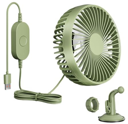 Générique Ventilateur de Voiture - Ventilateur Portable 3 Vitesses Pour Véhicule | Souffleur Silencieux Réglable, Circulation d'Air pour Véhicule Camping-Car Camping Températures Chaudes