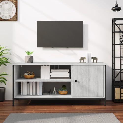 KTHLBRH TV-Schrank Grau Sonoma Sideboard hängend tv kommode tv Board Sideboard Wohnzimmer 100x40x45 cm Holzwerkstoff