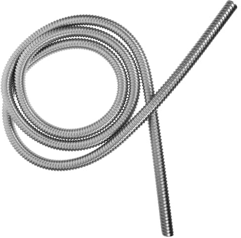 ASAKKURA Stainless Steel Metal Cable Sleeve Protector Flexible Wire Cable Organizer Tube for Automotive Construction Agriculture and Industrial Use