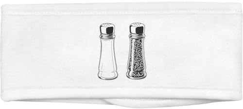 Azeeda 'Salt and Pepper Shakers' Beauty Headband (HB00045102) | Soft Hair Band for Makeup, Skincare, Spa and Facial Treatments