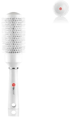 Upgrade - Silver Ion Thermal Hair Brush - Size: 43 mm - Straightening Brush for Hair - Ionizing Bristles - Elegant, Light, Balanced for Shiny and Strong Hair