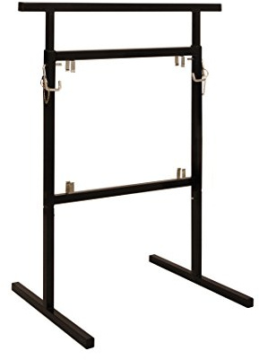 Nordlinger Pro 640027 Lot de 2 Tréteaux en Métal Helsinki Avec Pieds Démontables Charge Maxi 300 Kg, Noir