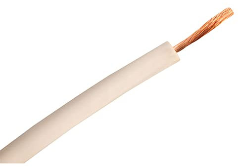 PJP 9028/SPOOL/10-BC 12A White 10m Coil Silicone Test Cable