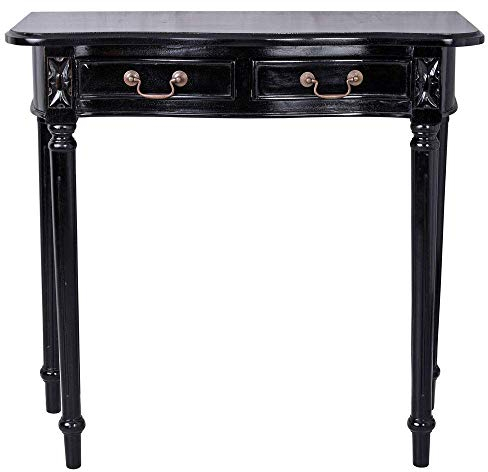 Wandtisch Mahagoni Konsolentisch schwarz 79 cm Beistelltisch mar189 Palazzo Exklusiv