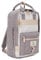 SEVENTEEN LONDON – 12L Laptop-Rucksack für Damen 13 Zoll Mädchen Jungen Schulrucksack Wasserabweisendes Nylon Tagesrucksack in Grau & Cremefarbe für Universität/Reisen/Herren – 'Wimbledon'