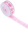 Cinnyi Fleckband, 10 Yards/Rolle Stoffband Satinband Rollen Seidensatinrolle Satinband für Basteldekoration Hochzeitsgeschenkverpackung(Rosa)