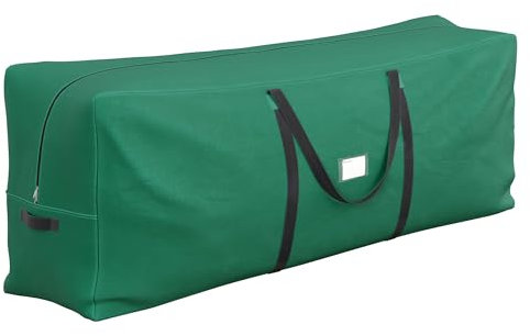 SONGMICS Custodia Porta Albero di Natale, Sacco per Albero Artificiale Fino a 270 cm, Borsa in Tessuto Oxford 600D Impermeabile e Antipolvere, Pieghevole, Maniglie Spesse, Verde RXS003G01