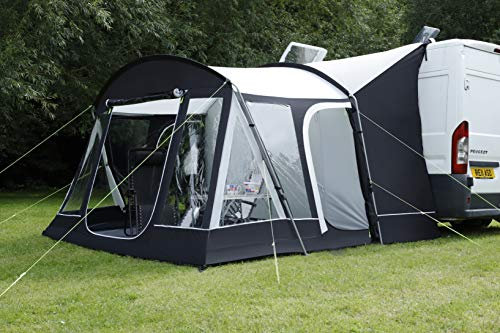 Leisurewize Mercury 350 Driveaway Awning (Low) Campervan & Motorhome Inflatable Porch Awning 2 Sections, Fly Screens, Waterproof 3000HH, Standalone Option (LWA35)