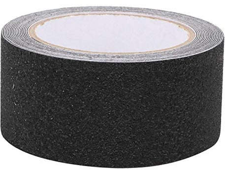 BWLZSP Rutschproof Sticker, PEVA/PU-Gummi-Rutschproof-Band Bodentreppenstufe Rutschproof-Schleif-Sicherheitsstreifen 5 m Duschkabine Aufkleber(Blak)