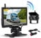 Hikity Telecamera Retromarcia Wireless, Monitor da 7e Telecamera Posteriore Impermeabile IP68, Posteriore Visione Notturna Grandangolare Telecamera per Roulotte, Camion, Camper, Rimorchi, Bus