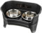 Neater Feeder Neater Pet Brands Express Gamelles surélevées pour Chien avec Support en Acier Inoxydable pour Chiens de Taille Moyenne à Grande et Moyenne Noir Minuit