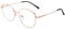 Pro Acme Blue Light Blocking Glasses for Women, Screen Reading Glasses, TV, Phone, Computer Gaming Glasses (Rose Gold)