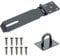 Door Padlock Hasp, 5 Inch Stainless Steel Padlock Hasp and Staple Shed Lock Hasp Shed Door Latch Heavy Duty Gate Lock Latch Security Hasp and Staple for Door Window Cabinet Pet Cage Crate