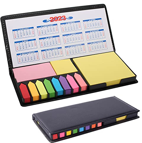 2000 Stück Page Marker Sticky Notes Set Für Planer, Haftnotizen Klebezettel, Kalender 2024, Notizblock Mit PU-Verpackungs Box, Priorisierung Mit Farbcodierung