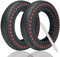 OUXI Xiaomi M365 Reifen 8,5 Solid Ersatzräder für Xiaomi Mijia M365/M365 Pro Elektro-Scooter, Vollgummi Tyre Reifen,Hochelastischer Elektro Scooter Reifen, Neuer Roter Punkt, Farbenfroher Stil