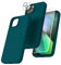 TOCOL für iPhone 13 Hülle Silikon, Stoßfest Anti-Rutsch Anti-Fingerabdruck Kratzfest Handyhülle für iPhone 13 Case, Grau Grün