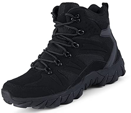 IYVW AS33 702 Herren militärstiefel Herren Military Boots Herren Taktische Schuhe taktisc Armee Arbeit Schuhe Schwarz 46EU
