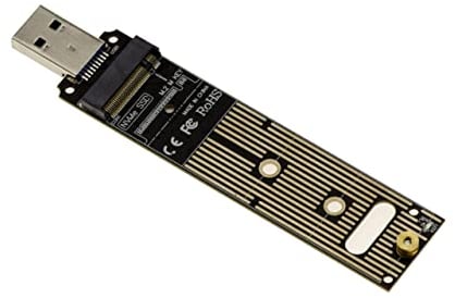 KALEA-INFORMATIQUE USB 3.1 10G Stick-Adapter für M.2 M2 NGFF NVMe B+M oder M Key SSDs mit JMicron JMS583 Chipsatz.