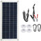 Aumotop Panel Solar Flexible 300W 12V 24V Módulo Monocristalino con Regulador de Carga Solar para Auto Caravana Barco Automóvil Casa