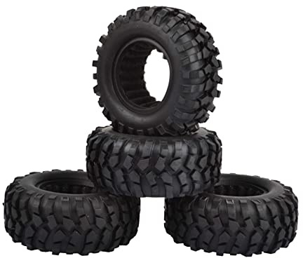 KEEDA 1,9 Zoll Gummireifen Reifen für 1:10 RC Rock Crawler Car (A) | Gummi-Reifen für SCX10 AXI03007 UTB18 D90 Tamiya CC01 Redcat VS4-10 Gen 8 FCX10, passend für 1,9 Zoll Felgen