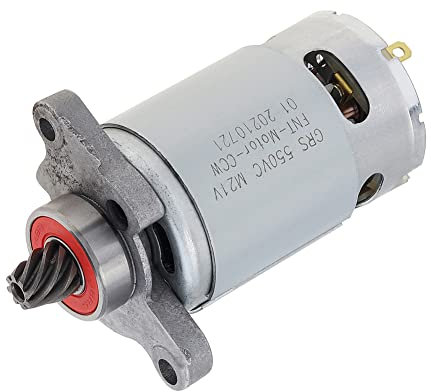RS550 Moteur CC 8 dents 21 V avec engrenage conique pour scie électrique portable au lithium 0-3000 tr/min