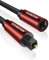 SOUNDFAM Cable de Extensión Óptico 3M, Cable Adaptador Toslink Macho a Hembra
