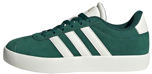 adidas Unisex VL Court 3.0 Shoes Kids Schuhe, Green/Off White/Gold Metallic, 33 EU