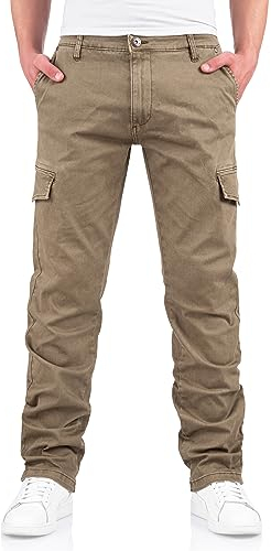 Indicode Herrenhose “Mapp“ aus 98% Baumwolle & 2% Elasthan – Cargohose Herren Hoher 2 modischen Farben erhältlich (31/32, Carpers)