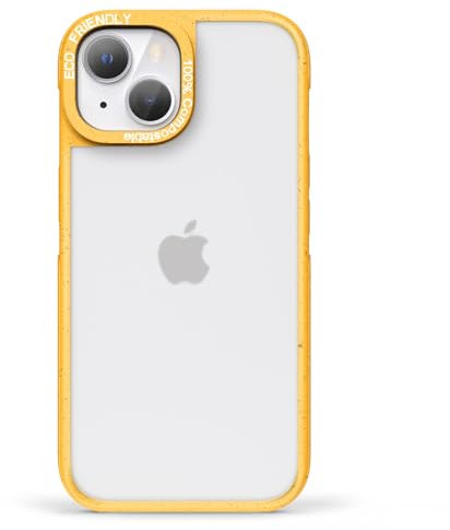 Inbeage Plant-Based Case for iPhone 15 Case Matte,Eco-Friendly Cover,2023 (Matte-Yellow)