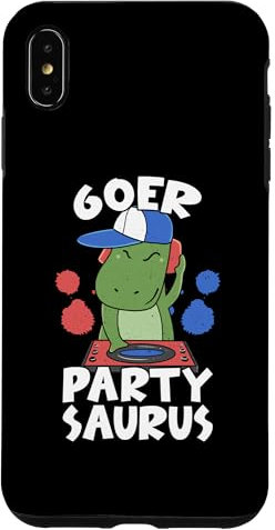 Hülle für iPhone XS Max 60er Party Saurus Sechziger Jahre Kassette Vintage Retro