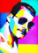 KUSTOM ART Poster Decorativo da Parete Serie Grandi Rockstar Freddy Mercury dei Queen Versione Pop Art Stampa Artistica su Carta Patinata 40x30 cm Senza Cornice