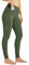 WILLIT Damen Reithose Winter gefüttert Reithose Fleece Strumpfhose Silikon Vollbesatz Reitsport Thermo Schulung Strumpfhose mit Taschen Gürtelschlaufen Armeegrün M