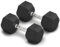 ZENO Dumbbells Set | Weights Dumbbells Set | Metal Dumbbell Pair | Hex Dumbbell For Workouts, Home Training, Gym | Anti Slip & Anti Roll Weights (Black, 10KG (2 X 5KG))