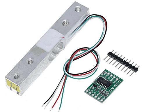 HX711 Gewichtssensor mit 1 kg Wägezelle, kompatibel mit Arduino, Raspberry Pi