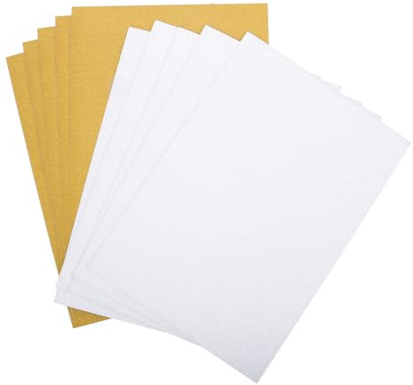 10 Blatt a4 Glitzerpapier FüR Diy Bastelprojekte, 11,7 X 8,3 Zoll, Gold & Silber, Ideal FüR Scrapbooking Und Weihnachtskarten
