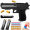Pistolet Jouet,Desert Eagle Pistolet avec balles Souples,EVA Mousse Jouet Blaster,Pistolet à Balle Molle,avec balles Souples et Chargeur,pour 6+ Cadeaux pour Enfants