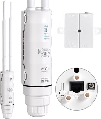 AC600 Wireless Access Points, Ripetitore per esterni, WiFi Signal Extender, Outdoor WLAN Extender, Amplificatore di segnale WLAN