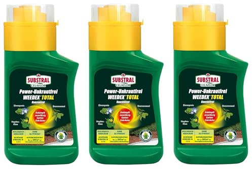 Substral Celaflor Weedex Total Konzentrat 3x 230 ml Unkrautvernichter Herbizid Unkrautfrei Total ohne Glyphosat