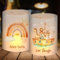 12 Windlicht Tischdeko Taufe, Taufdeko Junge Mädchen Regenbogen Arche Noah, Taufe Geschenke Gastgeschenke, Taufgeschenke für Jungen Mädchen Geeignet für Teelichter oder Kerzen