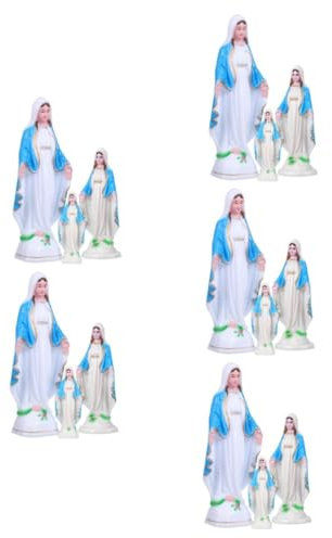 Didiseaon 15pcs Mary Statue Resin Catholic Religious Figurine Desktop Mary Statue Decoration for Spiritual Decor and Catholic
