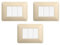 gloca Set Placche Plastica Compatibili Matix (3 Pezzi Sabbia, 3 Posti)