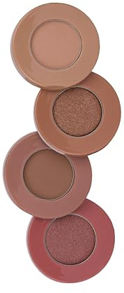 Barry M Pot Twist 4x Eyeshadow Palette Berry – Creamy Pigmented Eye Shadow Stack, Blendable, Matte & Shimmer, Nude Neutral Makeup Travel Size