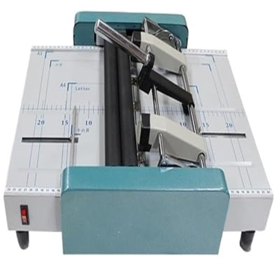 Bindemaschine, Broschüre Bindemaschine Elektrische Sattel Hefter Und Papier Falzmaschine 2 In 1 Max A3 Größe