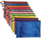MMY - 10 Stück Dokumentenmappe mit Perlen, matt, Fußball, Tasche, PVC, Reißverschluss, Dokumentenmappe, 10 Stück (A4)