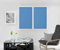 Soleil d'ocre Dolly Brise-bise, Polyester, Bleu, 70 x 120 cm