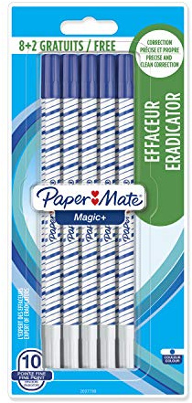 PAPERMATE Magic+ Fine Tip Rewriter Erasers + 2 Free Pack of 8aa